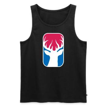 Jäger Lustig Rehbock Hirsch Trophäe Jagd Geschenk - Männer Premium Bio Tank Top - Schwarz - Vorne - Michal (187cm)