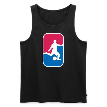 Fußball Kicker Soccer WM Fan lustiges Geschenk - Männer Premium Bio Tank Top - Schwarz - Vorne - Michal (187cm)