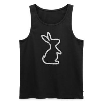Bunny - Männer Premium Bio Tank Top - Schwarz - Vorne - Michal (187cm)