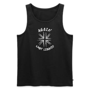 Again what learned - Men's Premium Organic Tank Top - black - Front - AI Model Male 178 light (178cm)