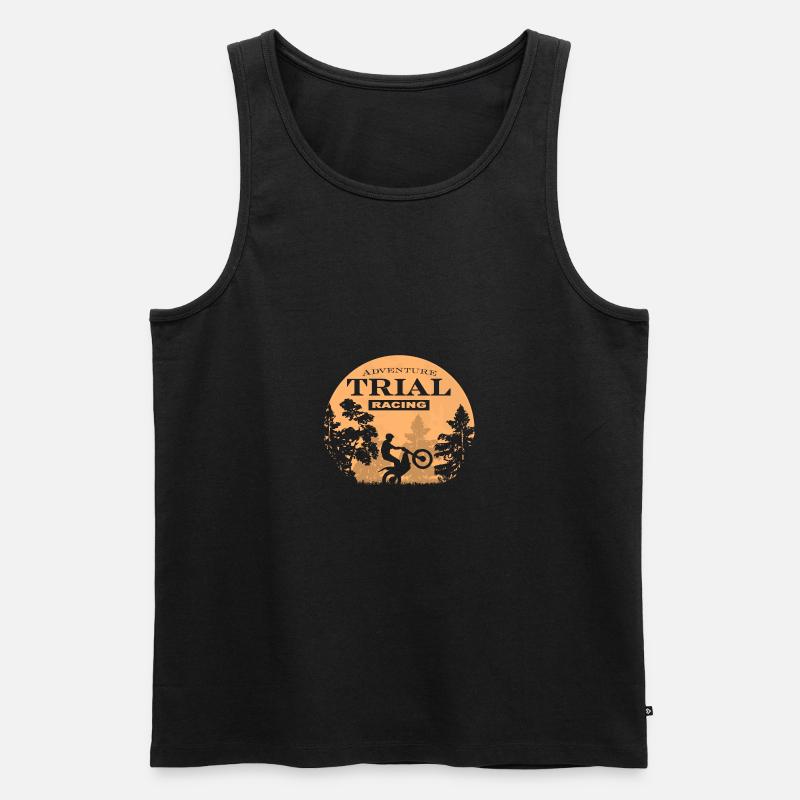Trial - Männer Premium Bio Tank Top - Schwarz