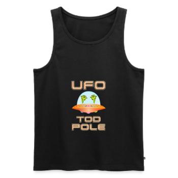 Ufo Todpoles - Space Tadpoles in the UFO - Men's Premium Organic Tank Top - black - Front - AI Model Male 178 light (178cm)