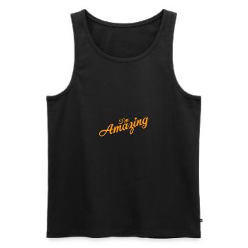 I'm Amazing - Men's Premium Organic Tank Top - black - Front - AI Model Male 178 light (178cm)