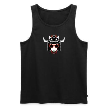 Chadkuroeil - Men's Premium Organic Tank Top - black - Front - AI Model Male 178 light (178cm)