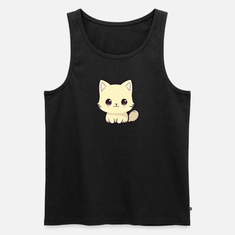 Chibi-Katze - Männer Premium Bio Tank Top - undefined