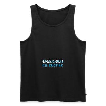Big brother Not an only child - Men's Premium Organic Tank Top - black - Front - AI Model Male 178 light (178cm)