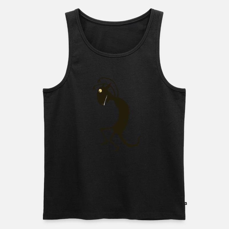 schleichendes Monster - Männer Premium Bio Tank Top - Schwarz