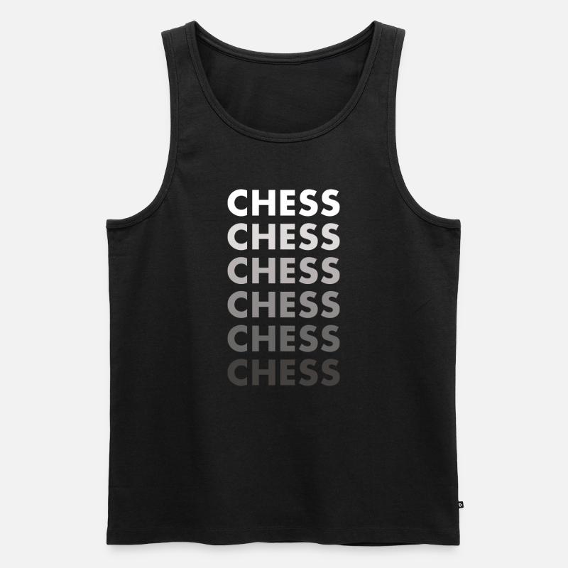 Chess Player Chess - Männer Premium Bio Tank Top - Schwarz