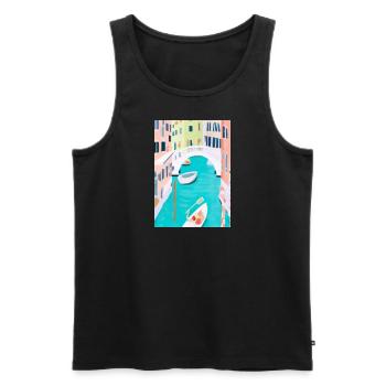 Venedig Italien - Männer Premium Bio Tank Top - Schwarz - Vorne - Michal (187cm)