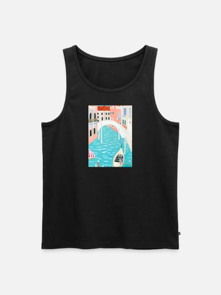 Venedig Italien - Männer Premium Bio Tank Top - Schwarz