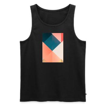 Waldmalerei - Männer Premium Bio Tank Top - Schwarz - Vorne - Michal (187cm)