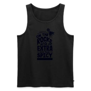 Attenzione Spicy Margarita Cocktail Lover's - Männer Premium Bio Tank Top - Schwarz - Vorne - Michal (187cm)