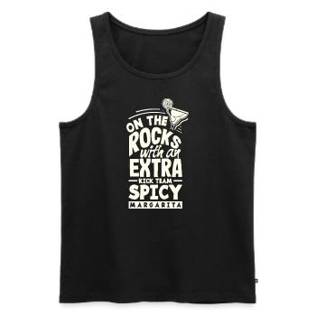 Attenzione Spicy Margarita Cocktail Lover's - Männer Premium Bio Tank Top - Schwarz - Vorne - Michal (187cm)