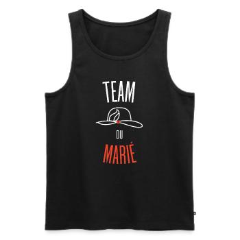 Team of the Groom - Men's Premium Organic Tank Top - black - Front - AI Model Male 178 light (178cm)
