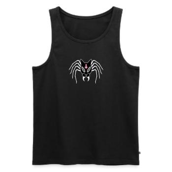Spidekuroeil - Men's Premium Organic Tank Top - black - Front - AI Model Male 178 light (178cm)
