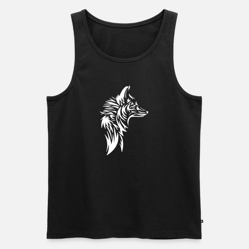Fuchs1 - Männer Premium Bio Tank Top - Schwarz