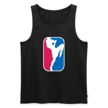 Kampfsport Kämpfer Kickboxen lustige Geschenk - Männer Premium Bio Tank Top - Schwarz - Vorne - Michal (187cm)