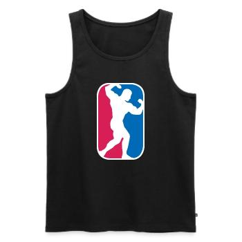 Bodybuilder Gym Muskeln Pose lustige Geschenk - Männer Premium Bio Tank Top - Schwarz - Vorne - Michal (187cm)