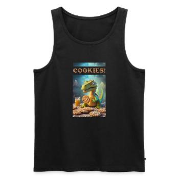 Cookies! - Männer Premium Bio Tank Top - Schwarz - Vorne - AI Model Male 178 light (178cm)