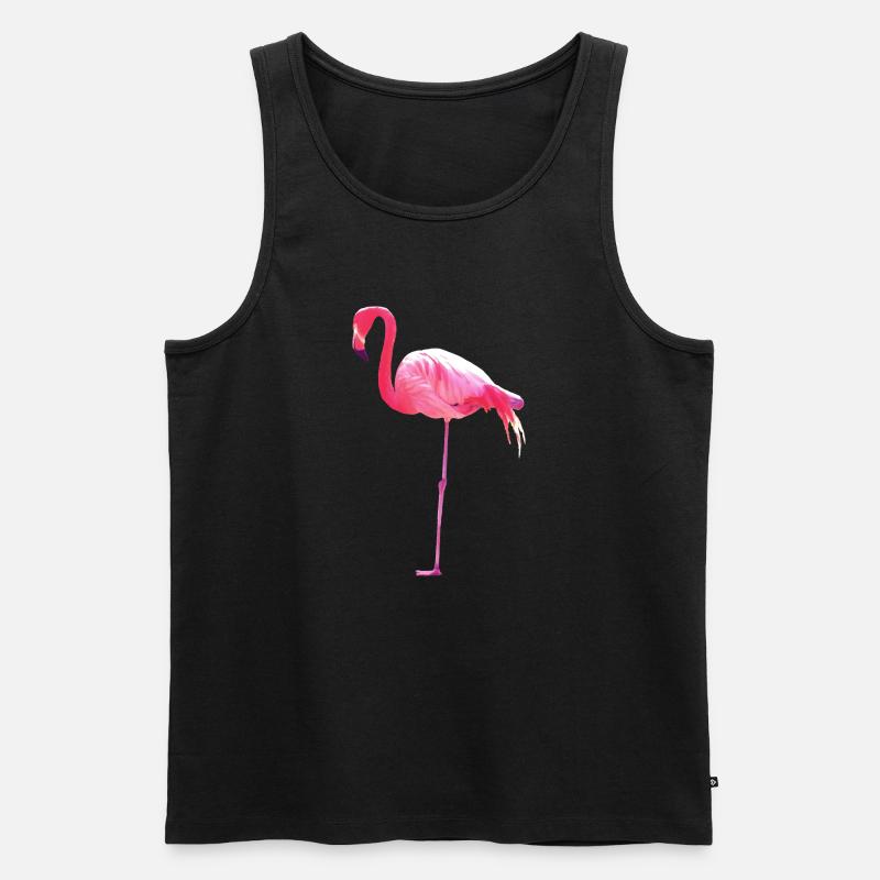 flamingo - Männer Premium Bio Tank Top - Schwarz