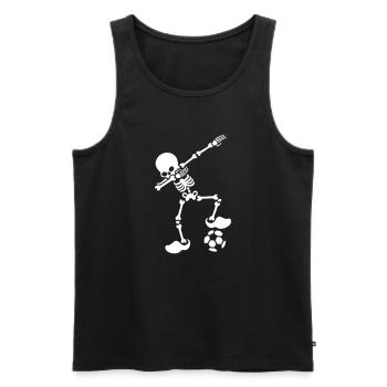 Dab dabbendes Skelett Fußball Holland Holzschuhe - Männer Premium Bio Tank Top - Schwarz - Vorne - AI Model Male 178 light (178cm)