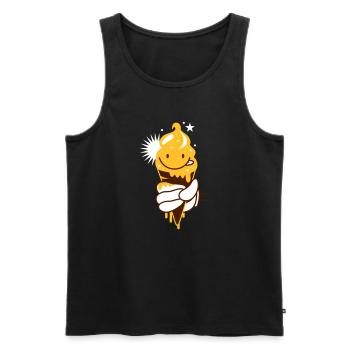 Kawaii Eis in der Hand - Männer Premium Bio Tank Top - Schwarz - Vorne - Michal (187cm)