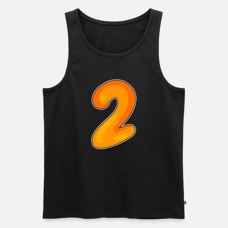 2 - Männer Premium Bio Tank Top - Schwarz