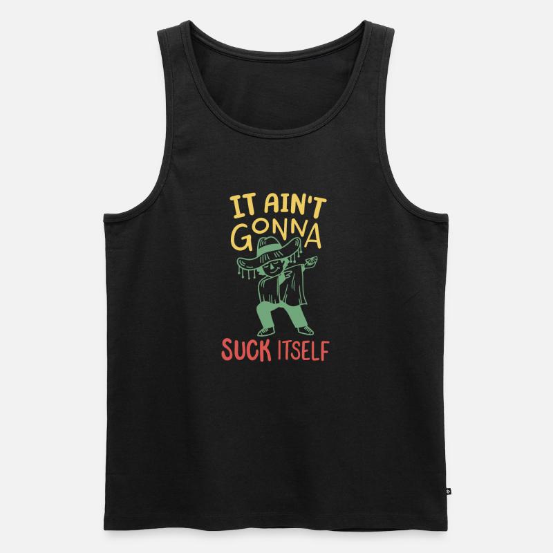 Cinco de Mayo Dabbing Mexikaner - Männer Premium Bio Tank Top - Schwarz