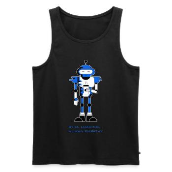 Still loading... Human Empathy - Men's Premium Organic Tank Top - black - Front - AI Model Male 178 light (178cm)