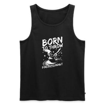 Pottery Artists Born To Throw Pottery - Männer Premium Bio Tank Top - Schwarz - Vorne - Michal (187cm)