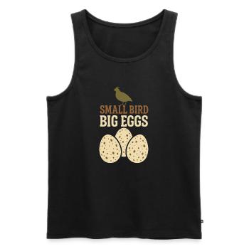 Quail Keeper Quail Farmer Backyard Quail - Men's Premium Organic Tank Top - black - Front - AI Model Male 178 light (178cm)