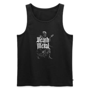 Death Metal Guitare Squelette - Débardeur bio Premium Homme - noir - Devant - Michal (187cm)