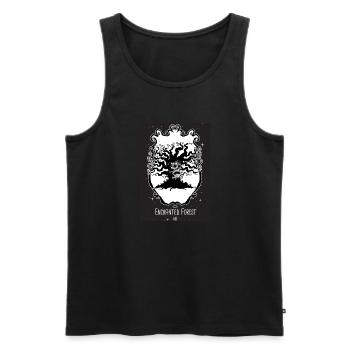 Enchanted Forest oracle - Men's Premium Organic Tank Top - black - Front - Michal (187cm)