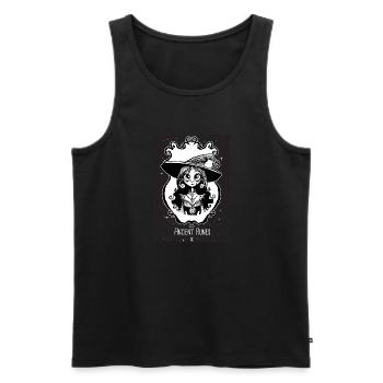 Ancient Runes oracle - Débardeur bio Premium Homme - noir - Devant - AI Model Male 178 light (178cm)