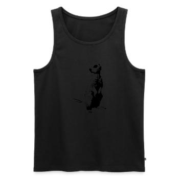 Erdmännchen - Männer Premium Bio Tank Top - Schwarz - Vorne - AI Model Male 178 light (178cm)