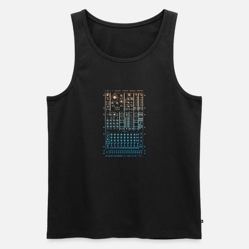Modular Synth - Men's Premium Organic Tank Top - black