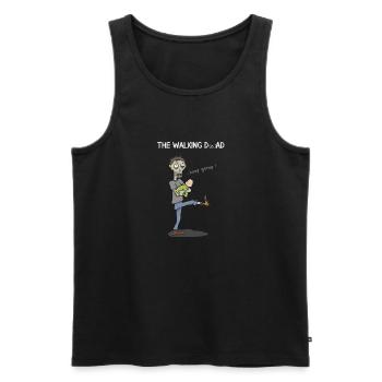 DAD - Männer Premium Bio Tank Top - Schwarz - Vorne - Michal (187cm)