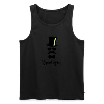 JGA Bräutigam Junggesellenabschied Ehe Hochzeit - Männer Premium Bio Tank Top - Schwarz - Vorne - Michal (187cm)