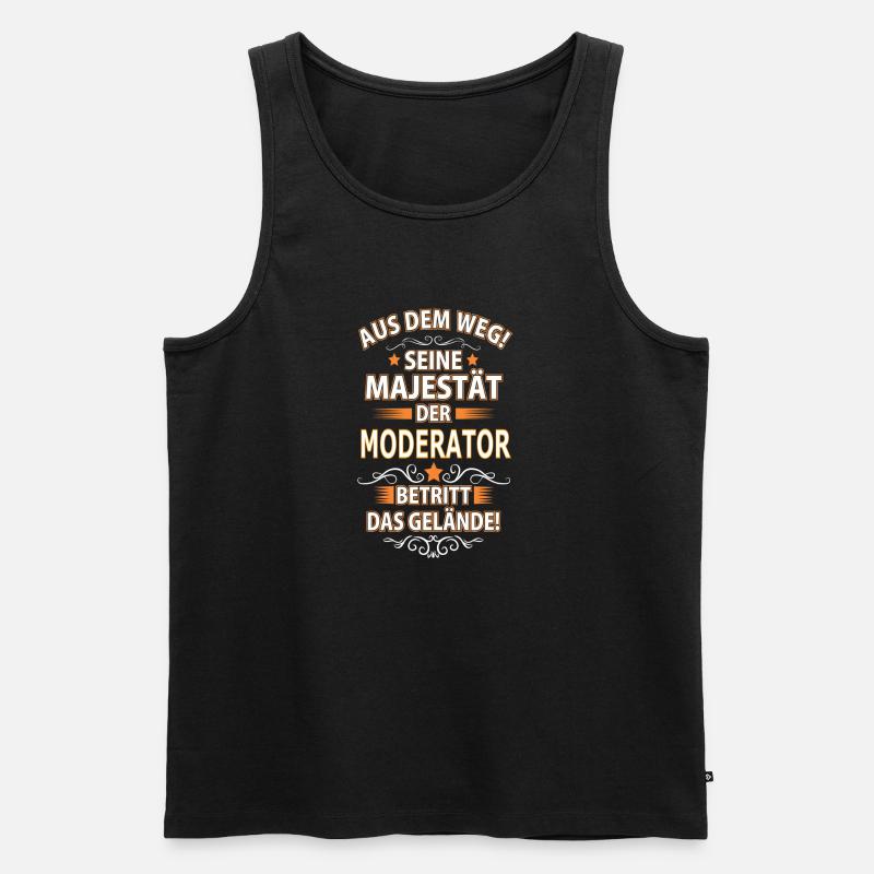 MODERATOR - Männer Premium Bio Tank Top - Schwarz