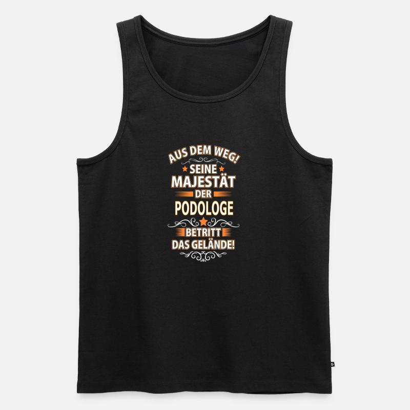 PODOLOGE - Männer Premium Bio Tank Top - Schwarz