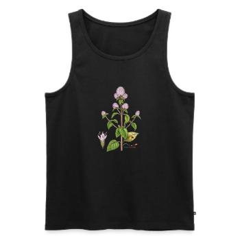 Water mint - Men's Premium Organic Tank Top - black - Front - AI Model Male 178 light (178cm)