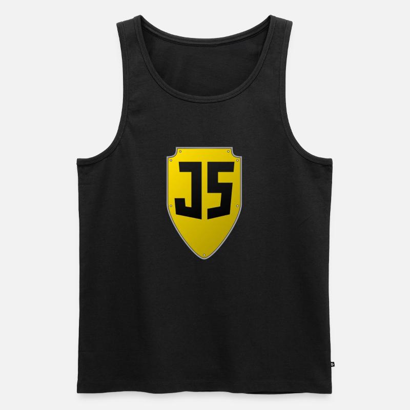 JavaScript-Schild - Männer Premium Bio Tank Top - Schwarz