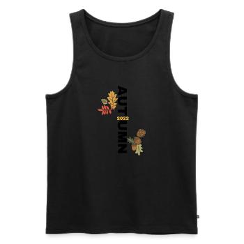 Sammlung für den Herbst, einfache Inschrift für dieses Jahr 2022 - Männer Premium Bio Tank Top - Schwarz - Vorne - Michal (187cm)