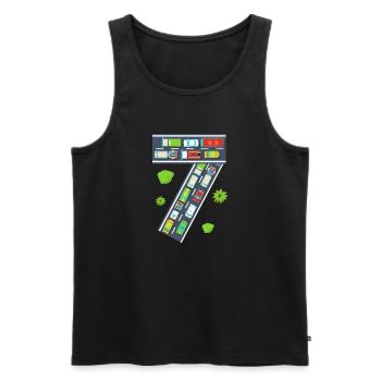 Birthday Celebrant King Birthday Party It’s My - Männer Premium Bio Tank Top - Schwarz - Vorne - Michal (187cm)