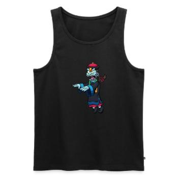 Jiangshi - Men's Premium Organic Tank Top - black - Front - Michal (187cm)
