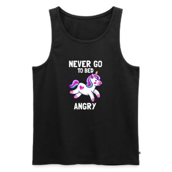 cute unicorn design - Men's Premium Organic Tank Top - black - Front - AI Model Male 178 light (178cm)