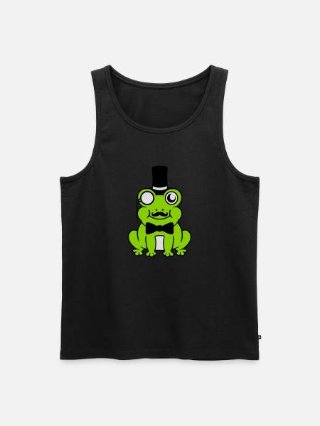 Sir Frog Gentlemen Cylinder - Men's Premium Organic Tank Top - black