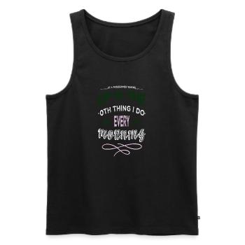 dayfathers day - Men's Premium Organic Tank Top - black - Front - AI Model Male 178 light (178cm)