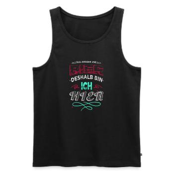 tier geburtstagsgeschenkidee witzig geek haustier - Männer Premium Bio Tank Top - Schwarz - Vorne - Michal (187cm)