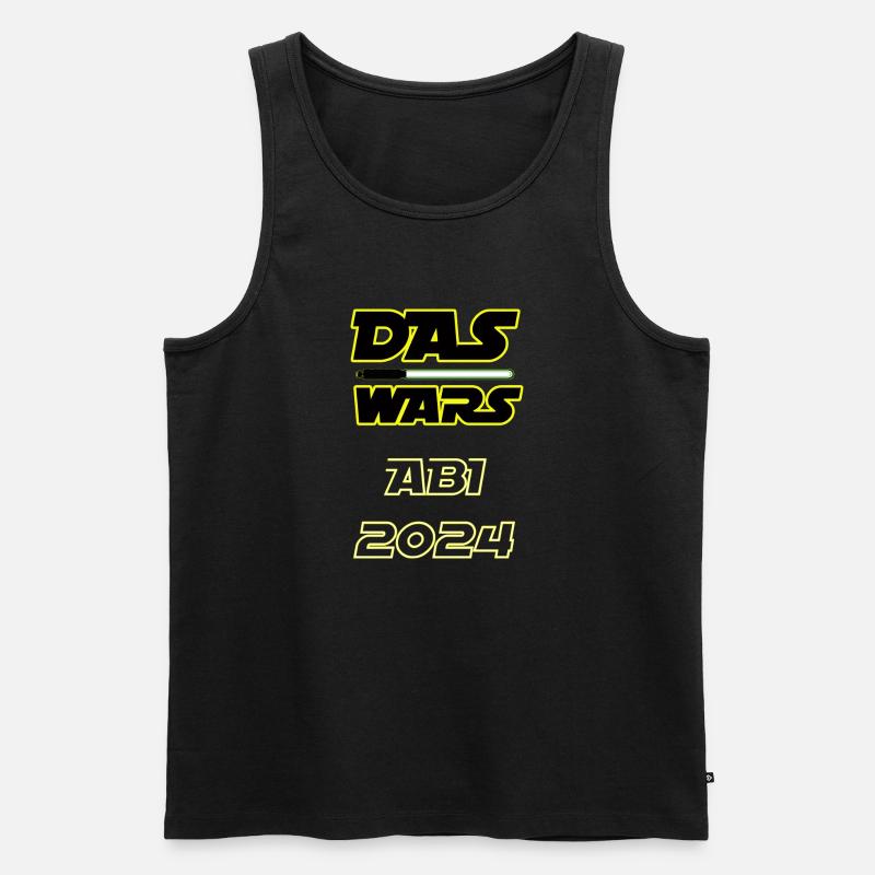 Abitur 2024 - Männer Premium Bio Tank Top - Schwarz